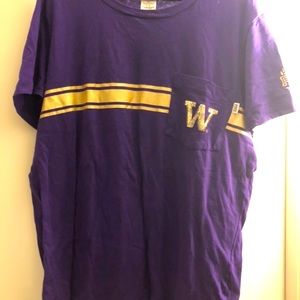Pink Victoria’s Secret tee Washington Husky large